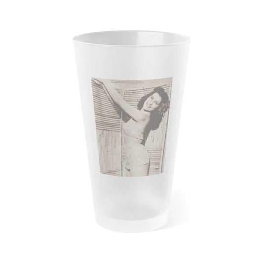 Debra Paget #656 - Bird Of Paradise '51 1 (Vintage Female Icon) Frosted Pint Glass 16oz-16oz-Frosted-Go Mug Yourself