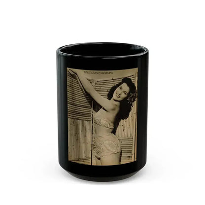 Debra Paget #656 - Bird Of Paradise '51 (Vintage Female Icon) Black Coffee Mug 15oz - Go Mug Yourself