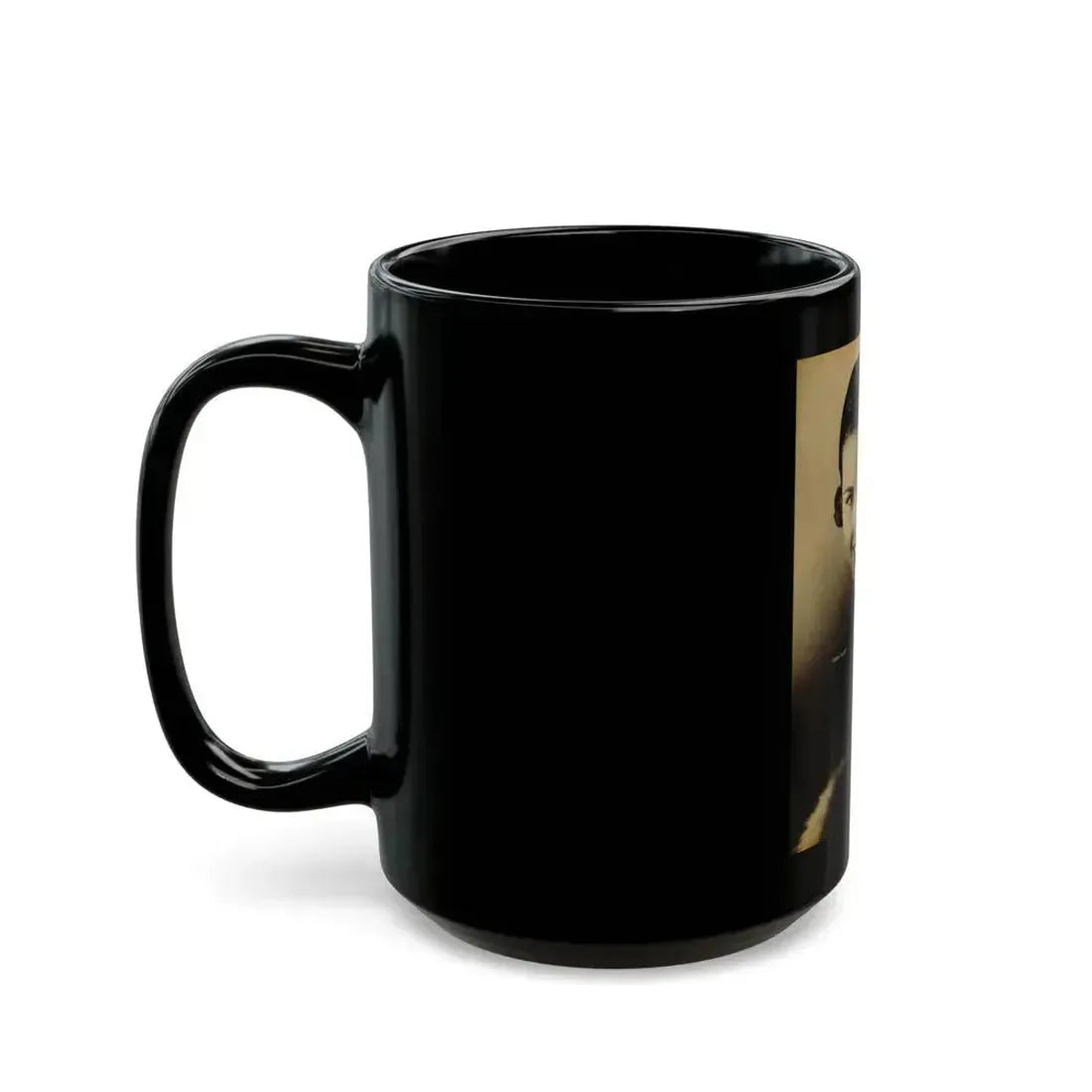 Debra Paget #657 - Magazine Page Glamour Photo Circa 1950's (Vintage Female Icon) Black Coffee Mug - Go Mug Yourself