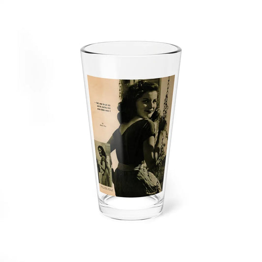 Debra Paget #658 - Magazine Page Glamour Photo Circa 1950's (Vintage Female Icon) Pint Glass 16oz-16oz-Go Mug Yourself