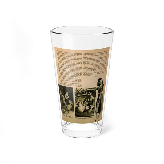 Debra Paget #659 - Magazine Page Glamour Photo Circa 1950's (Vintage Female Icon) Pint Glass 16oz-16oz-Go Mug Yourself