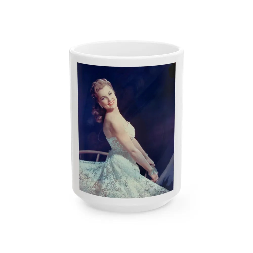 Debra Paget #66 (Vintage Female Icon) White Coffee Mug-15oz-Go Mug Yourself