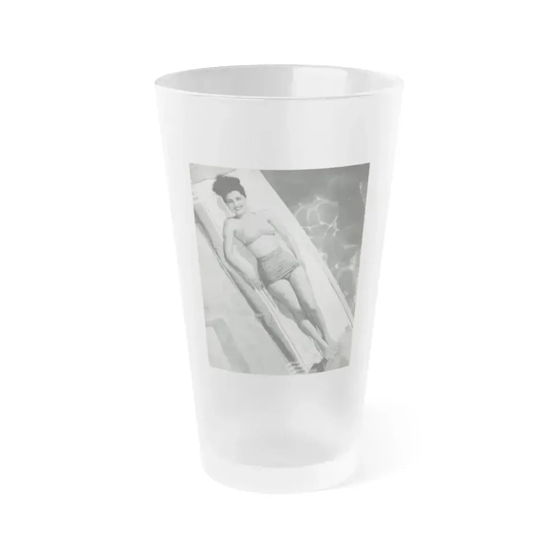 Debra Paget #664 1 (Vintage Female Icon) Frosted Pint Glass 16oz 16oz Frosted - Go Mug Yourself