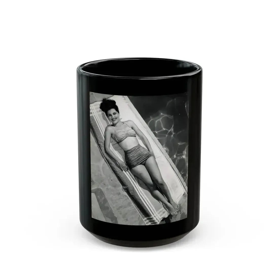 Debra Paget #664 (Vintage Female Icon) Black Coffee Mug 15oz - Go Mug Yourself