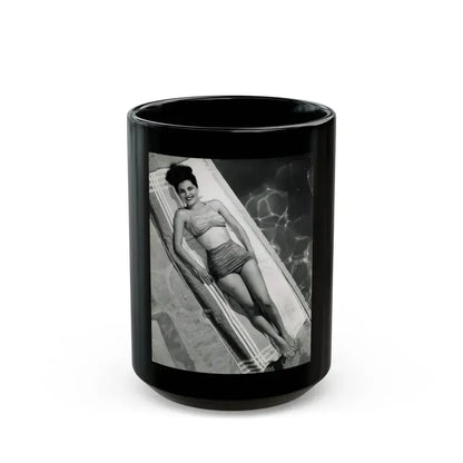 Debra Paget #664 (Vintage Female Icon) Black Coffee Mug 15oz - Go Mug Yourself