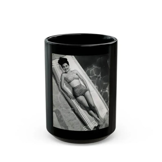 Debra Paget #664 (Vintage Female Icon) Black Coffee Mug 15oz - Go Mug Yourself