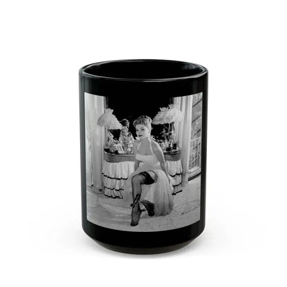 Debra Paget #669 (Vintage Female Icon) Black Coffee Mug 15oz - Go Mug Yourself
