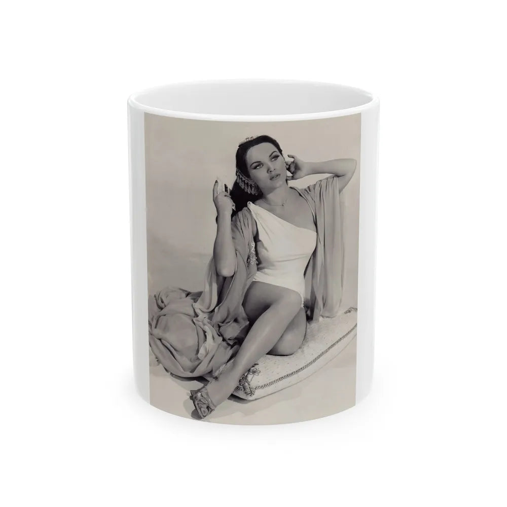 Debra Paget #67 (Vintage Female Icon) White Coffee Mug-11oz-Go Mug Yourself