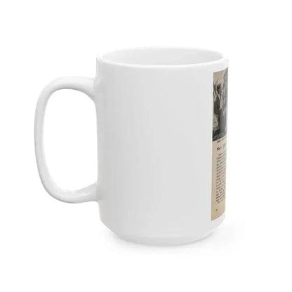 Debra Paget #677 - [Pages 30-34] Pages 5 of 5 featuring, Debra 2 B&W Movie Photos, Caption & Article from People Today Pocket Mag. 1-26-55 (Vintage Female Icon) White Coffee Mug - Go Mug Yourself