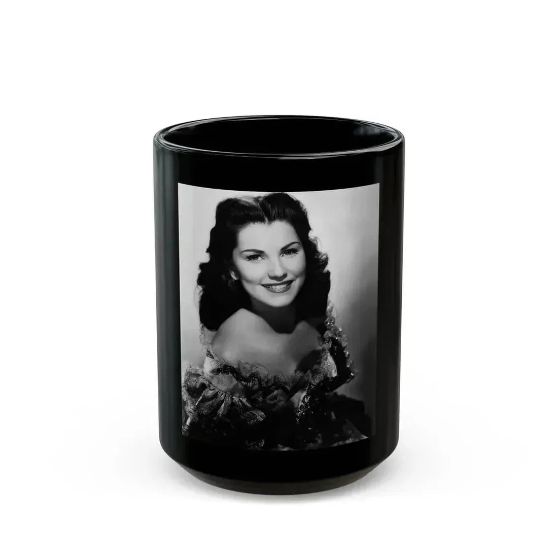Debra Paget #680 (Vintage Female Icon) Black Coffee Mug 15oz - Go Mug Yourself