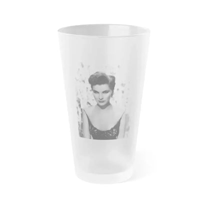 Debra Paget #682 (Vintage Female Icon) Frosted Pint Glass 16oz 16oz Frosted - Go Mug Yourself