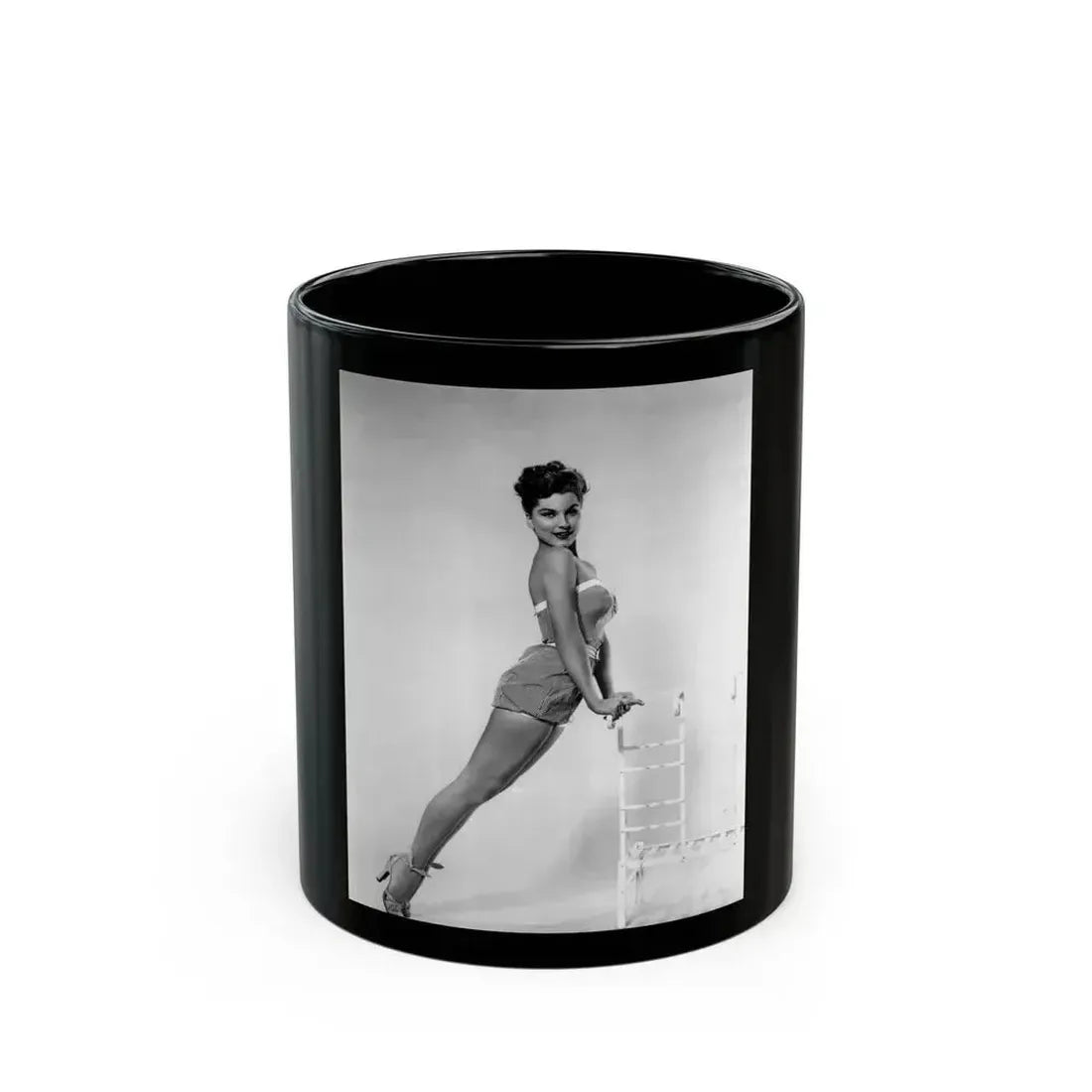 Debra Paget #685 (Vintage Female Icon) Black Coffee Mug 11oz - Go Mug Yourself
