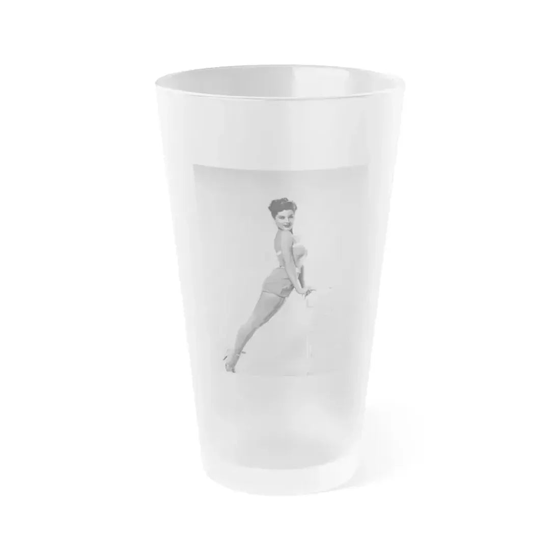 Debra Paget #685 (Vintage Female Icon) Frosted Pint Glass 16oz 16oz Frosted - Go Mug Yourself