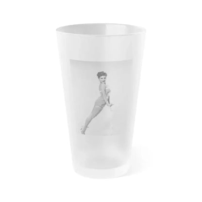Debra Paget #685 (Vintage Female Icon) Frosted Pint Glass 16oz 16oz Frosted - Go Mug Yourself