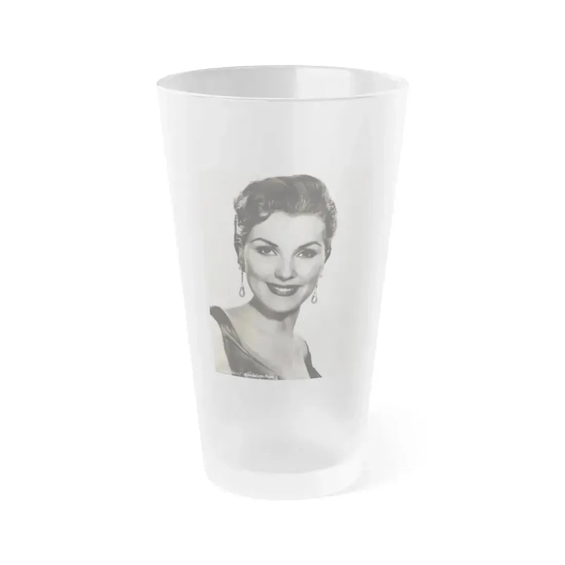Debra Paget #688 (Vintage Female Icon) Frosted Pint Glass 16oz 16oz Frosted - Go Mug Yourself