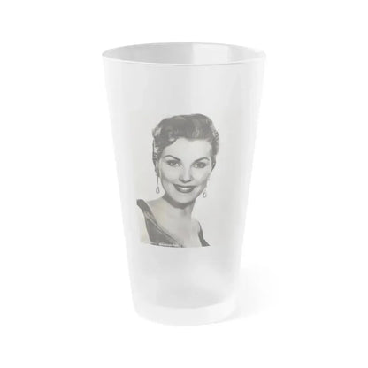 Debra Paget #688 (Vintage Female Icon) Frosted Pint Glass 16oz 16oz Frosted - Go Mug Yourself