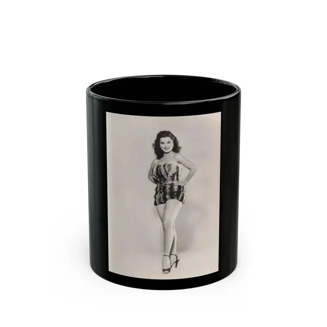 Debra Paget #693 (Vintage Female Icon) Black Coffee Mug 11oz - Go Mug Yourself