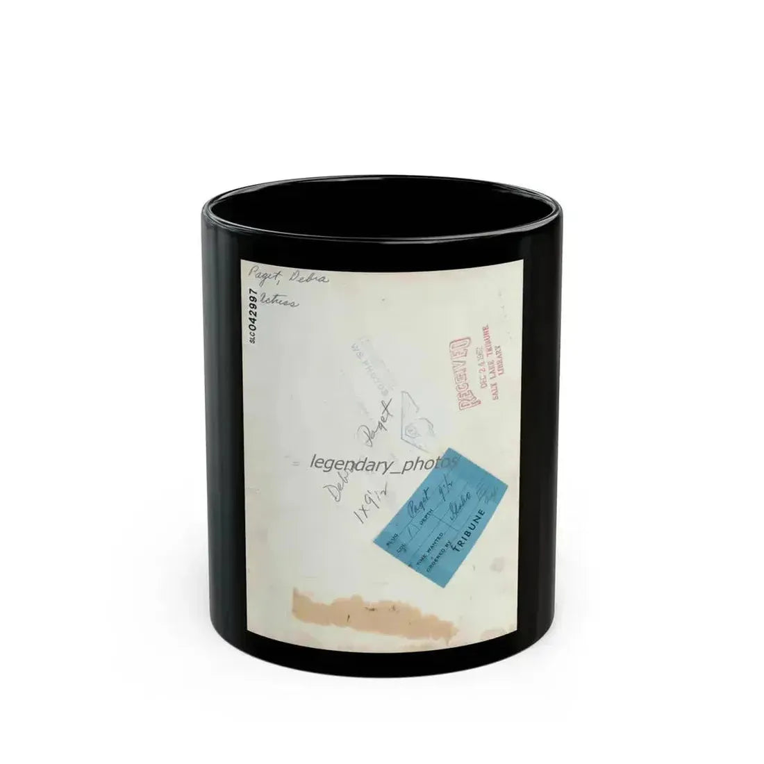 Debra Paget #694 1 (Vintage Female Icon) Black Coffee Mug 11oz - Go Mug Yourself