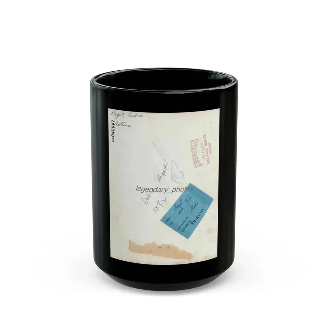 Debra Paget #694 1 (Vintage Female Icon) Black Coffee Mug 15oz - Go Mug Yourself