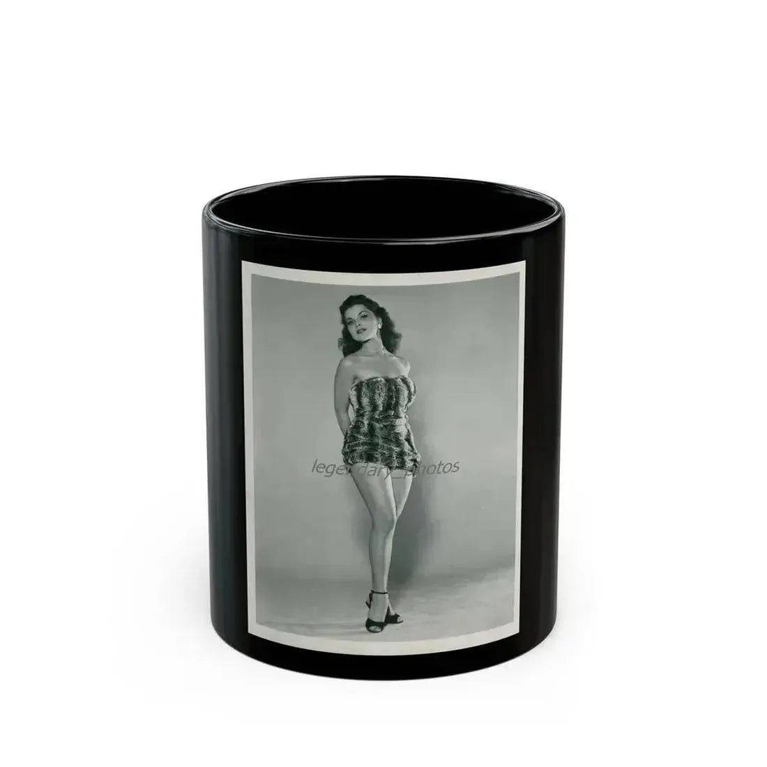 Debra Paget #694 (Vintage Female Icon) Black Coffee Mug 11oz - Go Mug Yourself