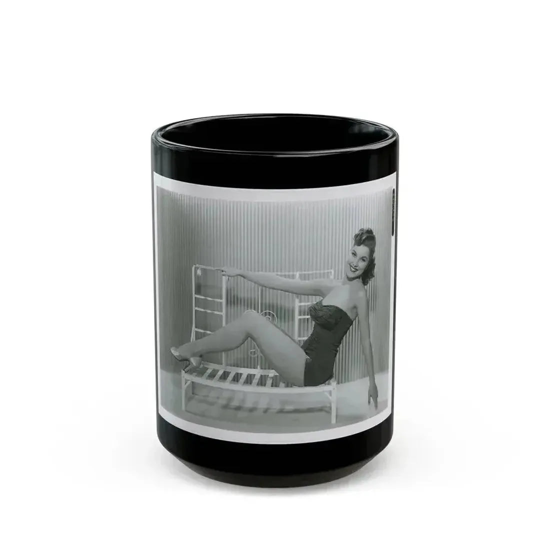 Debra Paget #698 1 (Vintage Female Icon) Black Coffee Mug 15oz - Go Mug Yourself