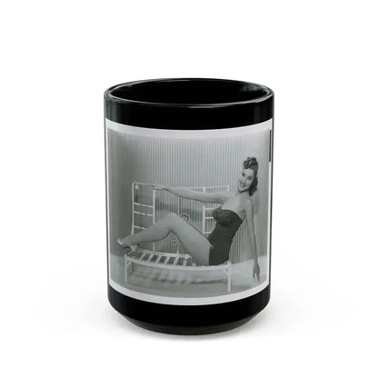Debra Paget #698 1 (Vintage Female Icon) Black Coffee Mug 15oz - Go Mug Yourself