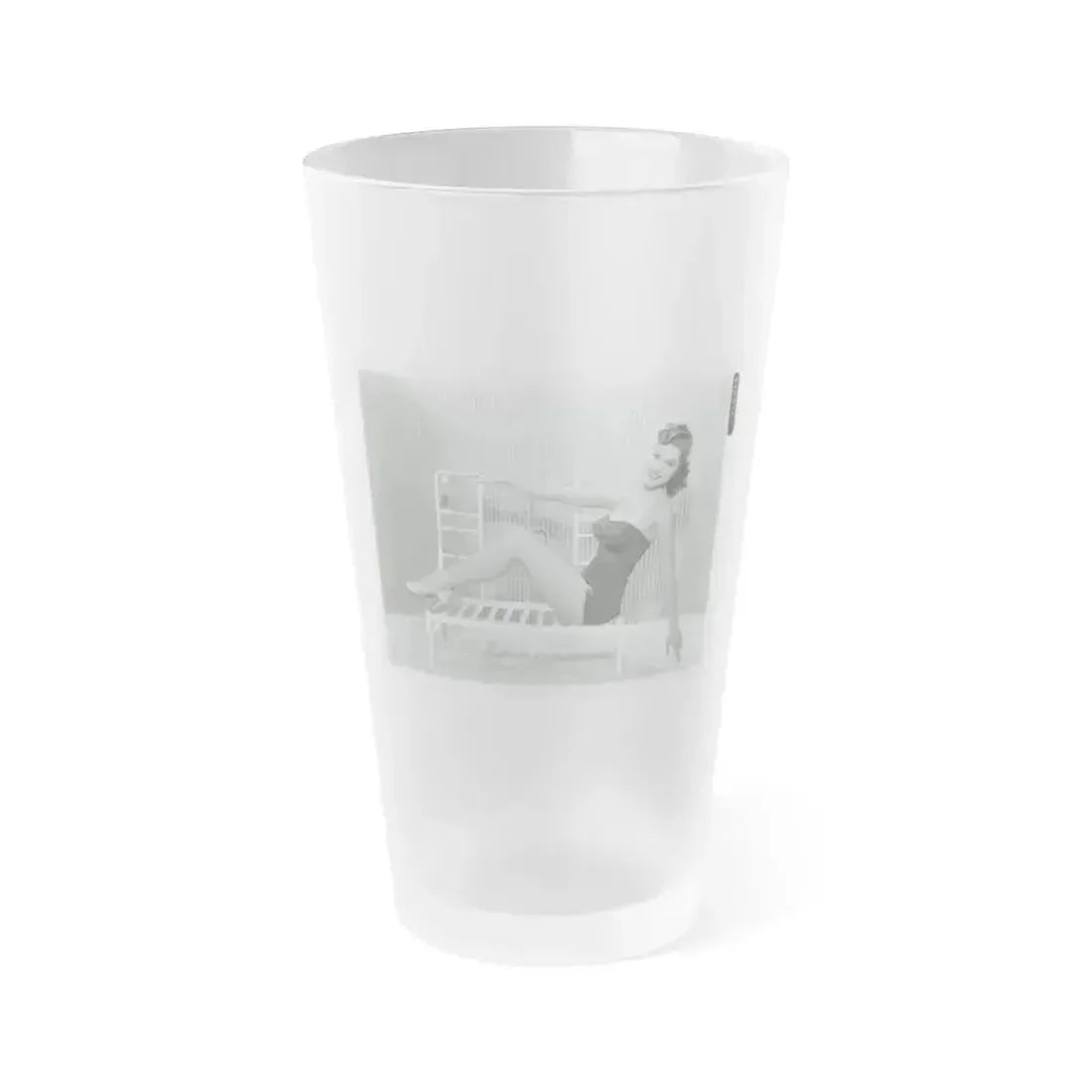 Debra Paget #698 1 (Vintage Female Icon) Frosted Pint Glass 16oz 16oz Frosted - Go Mug Yourself