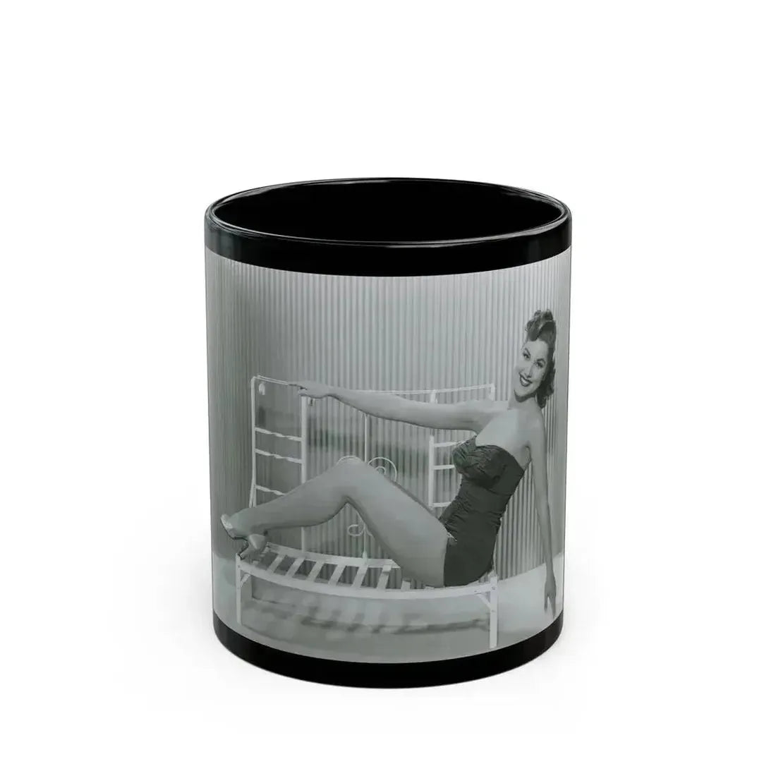 Debra Paget #698 2 (Vintage Female Icon) Black Coffee Mug 11oz - Go Mug Yourself