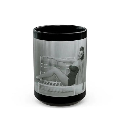 Debra Paget #698 2 (Vintage Female Icon) Black Coffee Mug 15oz - Go Mug Yourself
