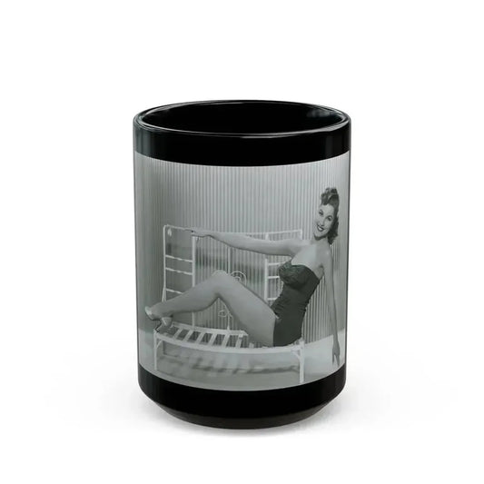 Debra Paget #698 2 (Vintage Female Icon) Black Coffee Mug 15oz - Go Mug Yourself