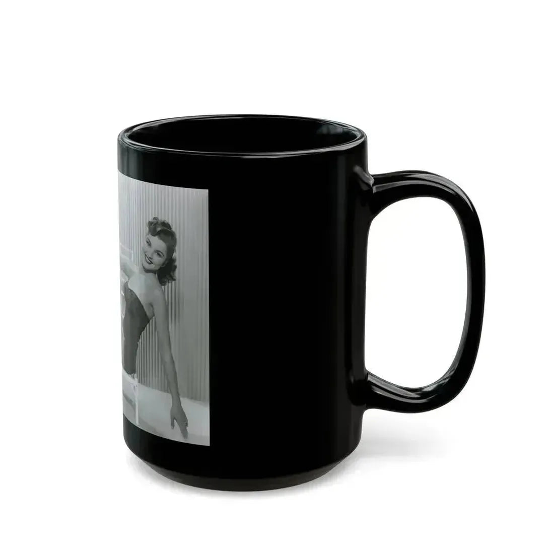 Debra Paget #698 2 (Vintage Female Icon) Black Coffee Mug - Go Mug Yourself