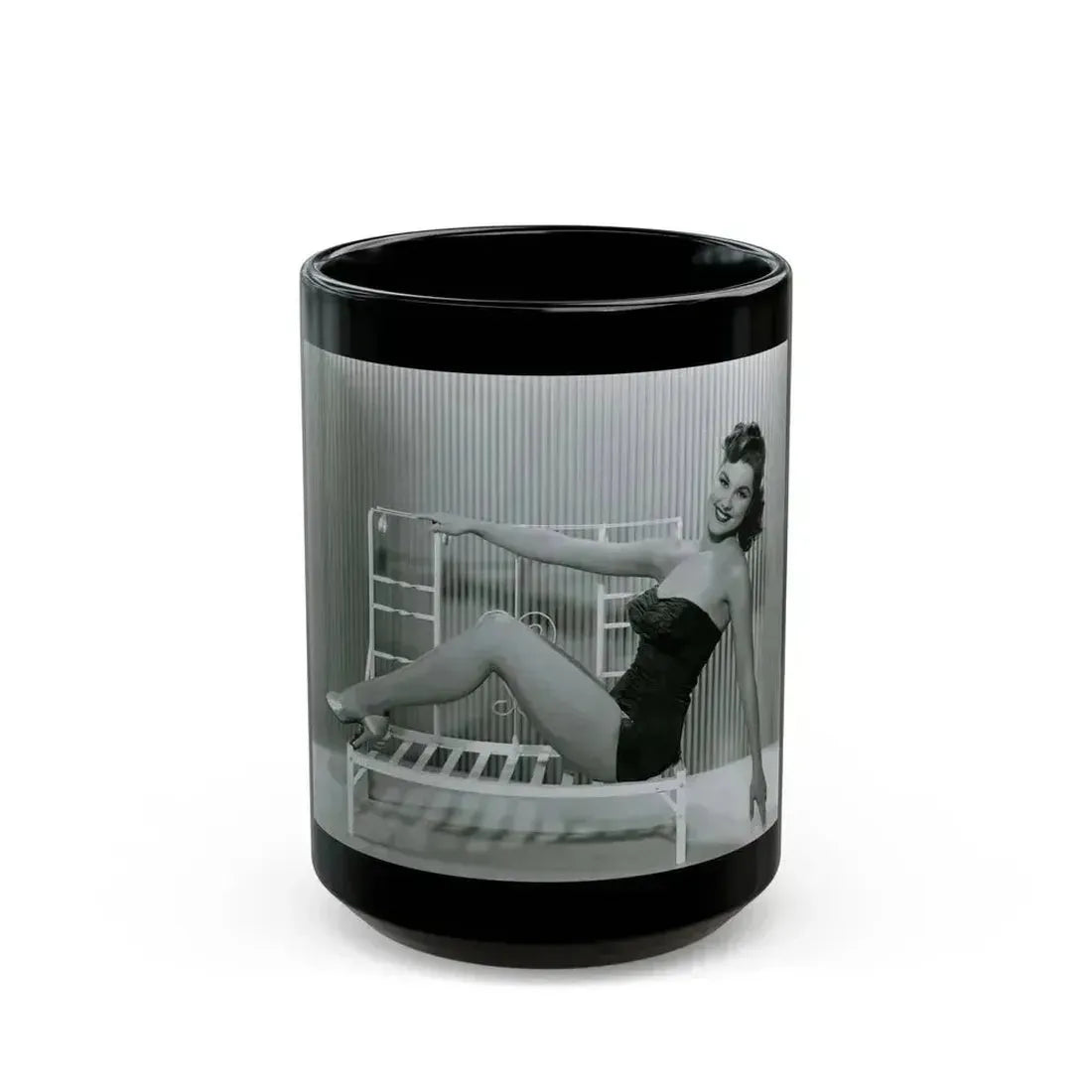 Debra Paget #698 3 (Vintage Female Icon) Black Coffee Mug 15oz - Go Mug Yourself