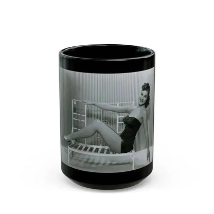 Debra Paget #698 3 (Vintage Female Icon) Black Coffee Mug 15oz - Go Mug Yourself
