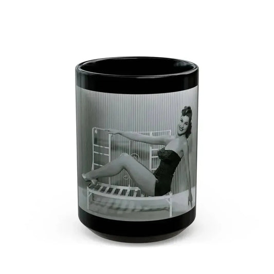 Debra Paget #698 3 (Vintage Female Icon) Black Coffee Mug 15oz - Go Mug Yourself