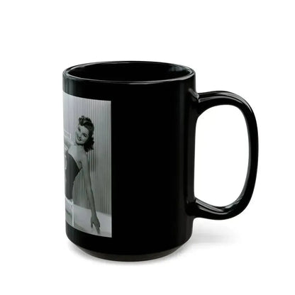 Debra Paget #698 3 (Vintage Female Icon) Black Coffee Mug - Go Mug Yourself