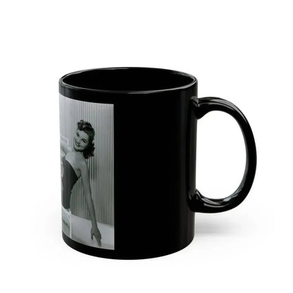 Debra Paget #698 3 (Vintage Female Icon) Black Coffee Mug - Go Mug Yourself