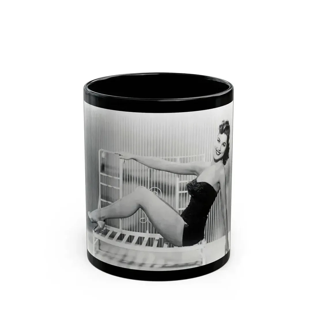 Debra Paget #698 (Vintage Female Icon) Black Coffee Mug 11oz - Go Mug Yourself