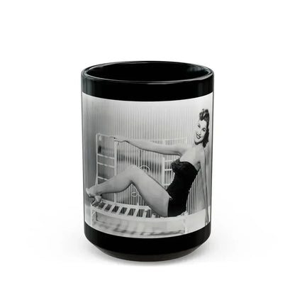 Debra Paget #698 (Vintage Female Icon) Black Coffee Mug 15oz - Go Mug Yourself