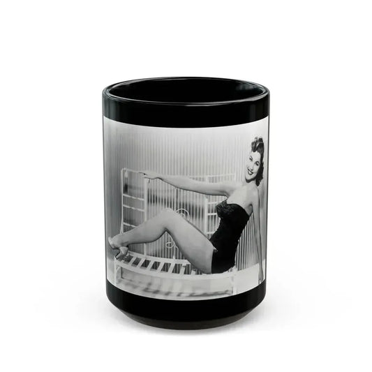 Debra Paget #698 (Vintage Female Icon) Black Coffee Mug 15oz - Go Mug Yourself