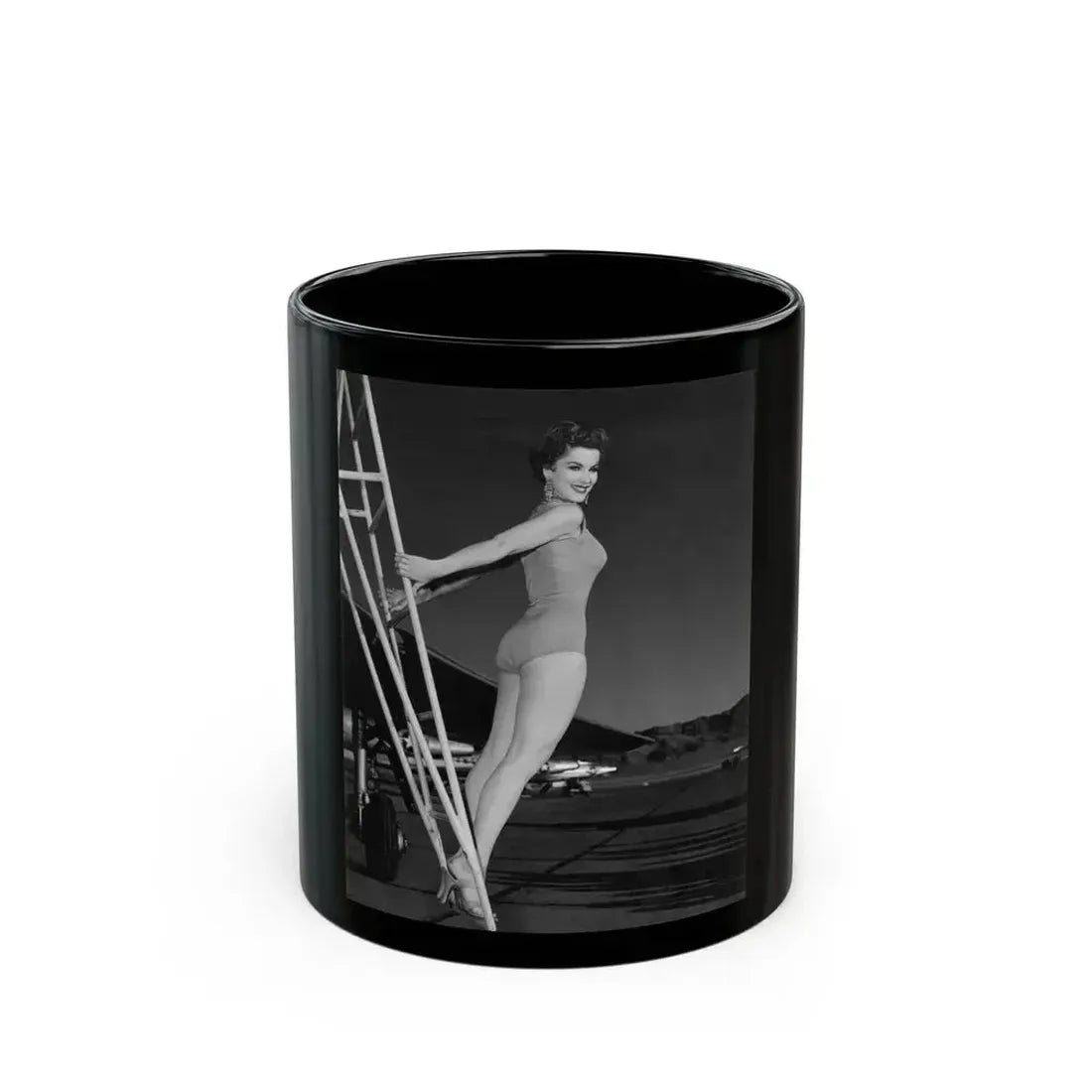 Debra Paget #699 (Vintage Female Icon) Black Coffee Mug 11oz - Go Mug Yourself