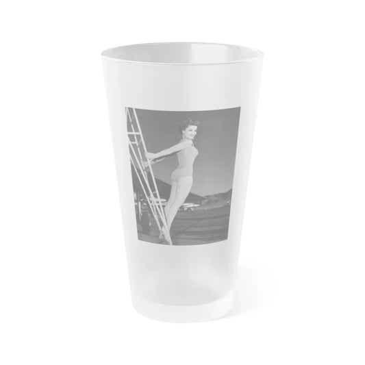 Debra Paget #699 (Vintage Female Icon) Frosted Pint Glass 16oz-16oz-Frosted-Go Mug Yourself