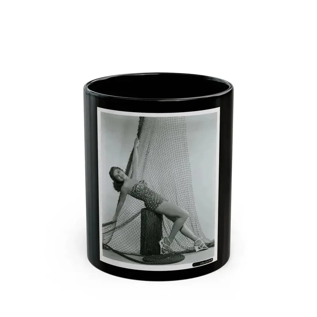 Debra Paget #704 (Vintage Female Icon) Black Coffee Mug 11oz - Go Mug Yourself