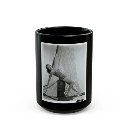 Debra Paget #704 (Vintage Female Icon) Black Coffee Mug 15oz - Go Mug Yourself