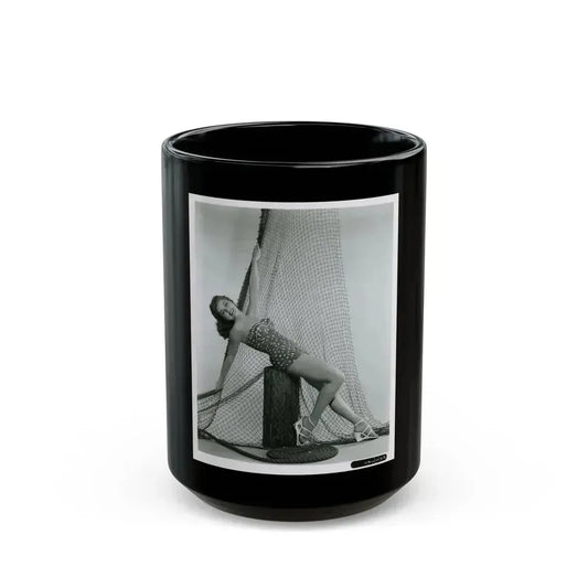 Debra Paget #704 (Vintage Female Icon) Black Coffee Mug 15oz - Go Mug Yourself