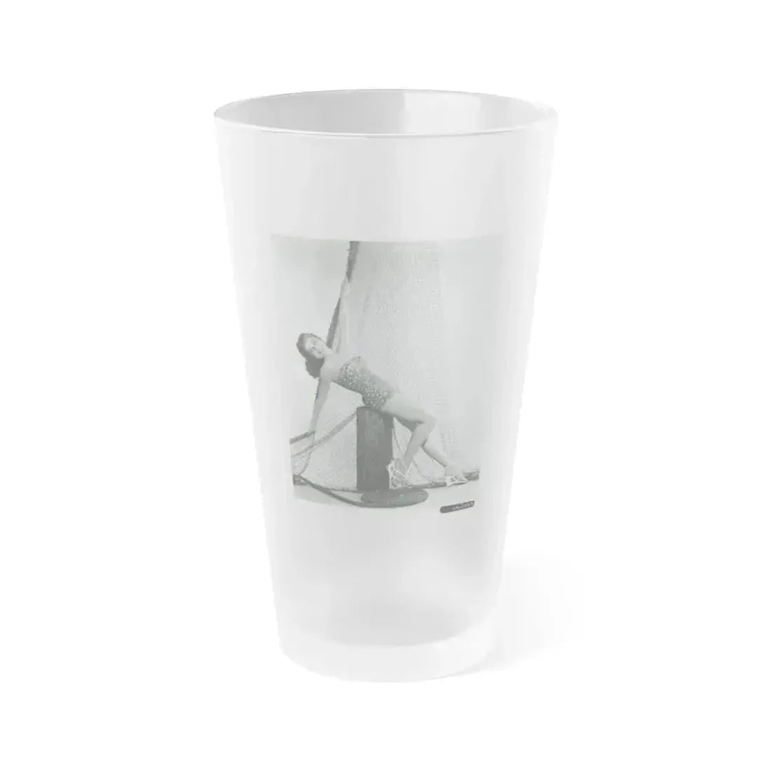 Debra Paget #704 (Vintage Female Icon) Frosted Pint Glass 16oz 16oz Frosted - Go Mug Yourself