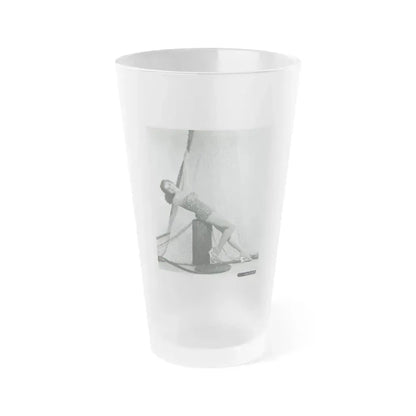 Debra Paget #704 (Vintage Female Icon) Frosted Pint Glass 16oz 16oz Frosted - Go Mug Yourself