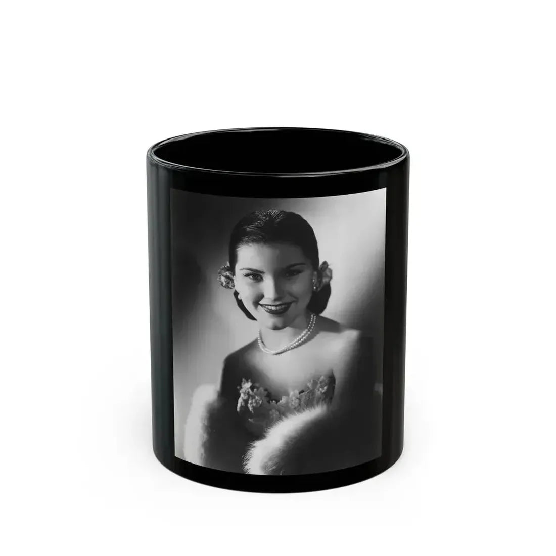 Debra Paget #707 (Vintage Female Icon) Black Coffee Mug 11oz - Go Mug Yourself