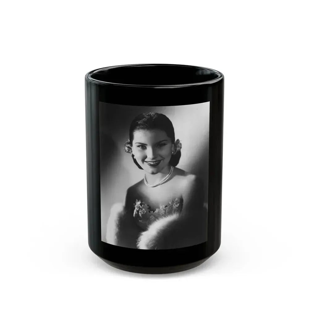 Debra Paget #707 (Vintage Female Icon) Black Coffee Mug 15oz - Go Mug Yourself