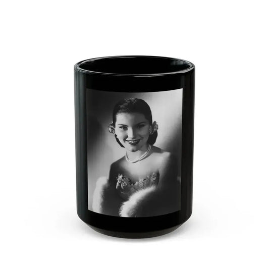 Debra Paget #707 (Vintage Female Icon) Black Coffee Mug 15oz - Go Mug Yourself
