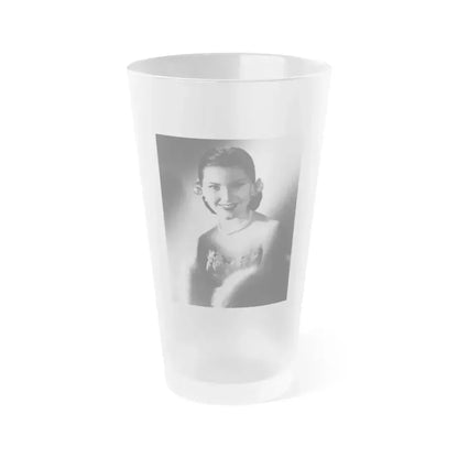 Debra Paget #707 (Vintage Female Icon) Frosted Pint Glass 16oz 16oz Frosted - Go Mug Yourself